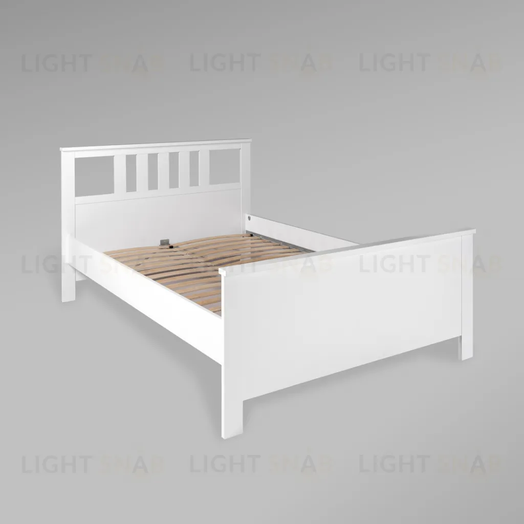 2.08.04.060.1 САГА кровать двойная 140х200 белая 2.08.04.060.1