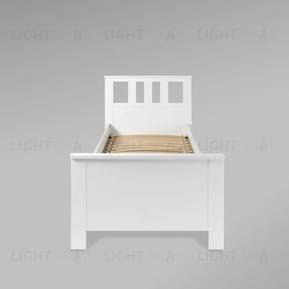 2.08.04.050.1 САГА кровать одинарная 90х200 белая 2.08.04.050.1