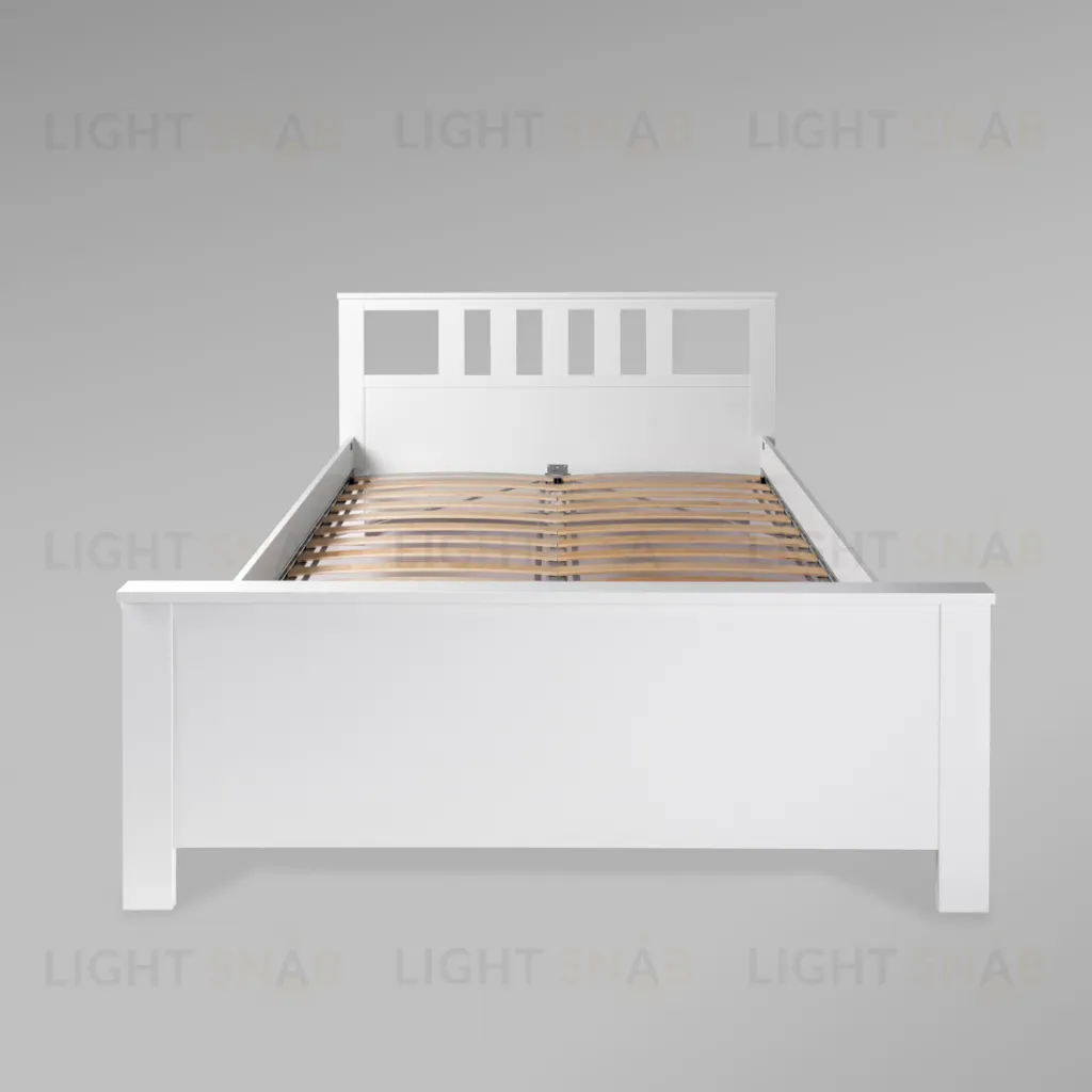 2.08.04.060.1 САГА кровать двойная 140х200 белая 2.08.04.060.1