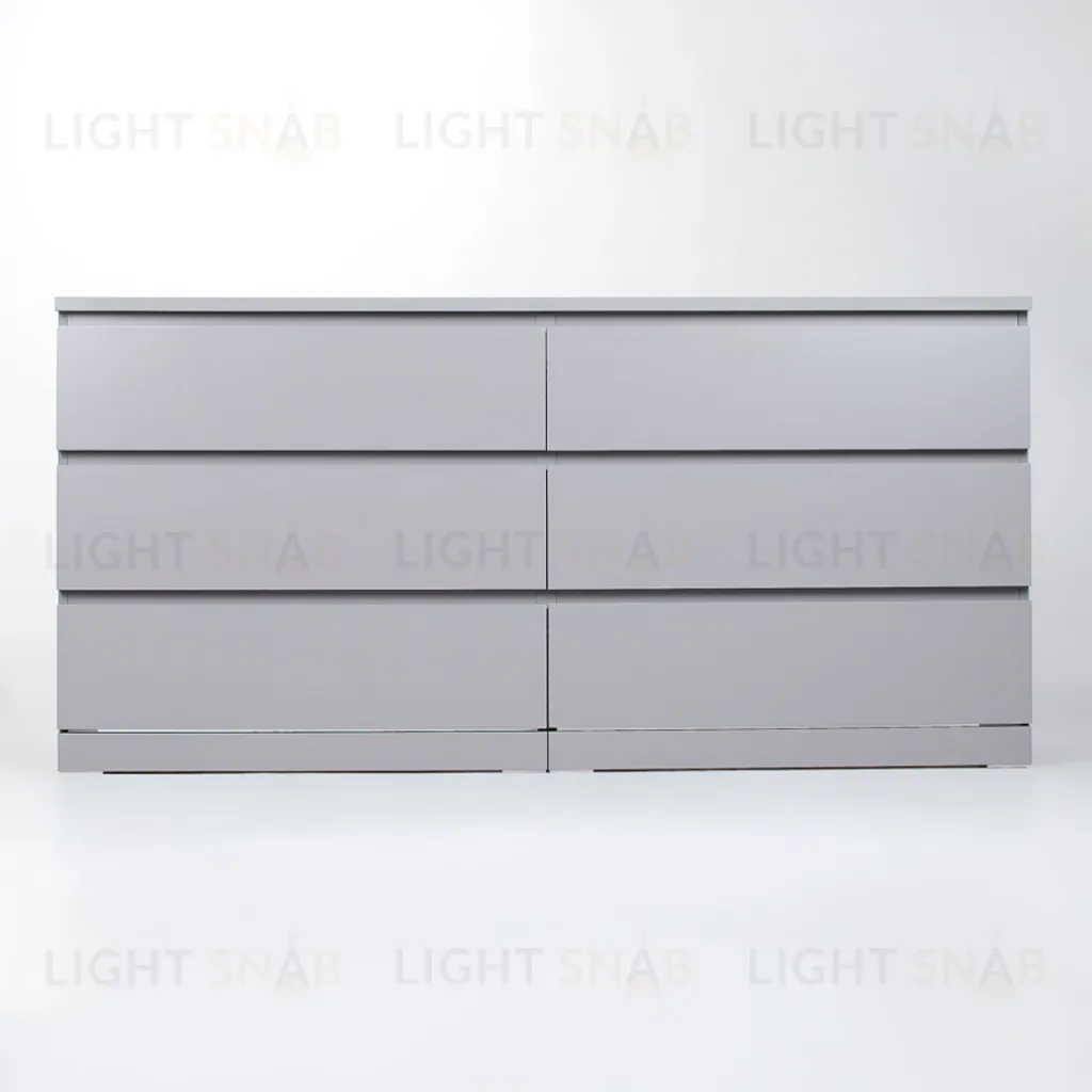 S01088 Варма 6Д комод 160х77х40, серый S01088