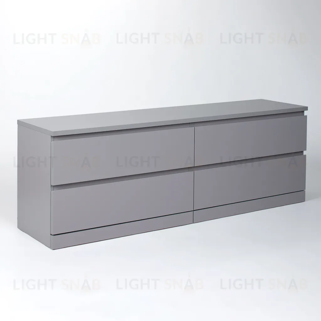 S01071 Варма 4Д комод 160х54х40, серый S01071