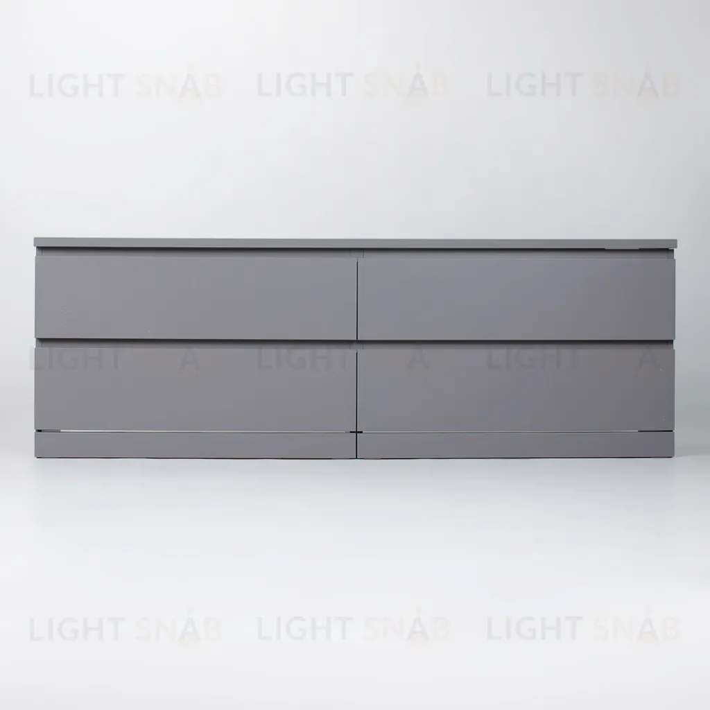 S01071 Варма 4Д комод 160х54х40, серый S01071