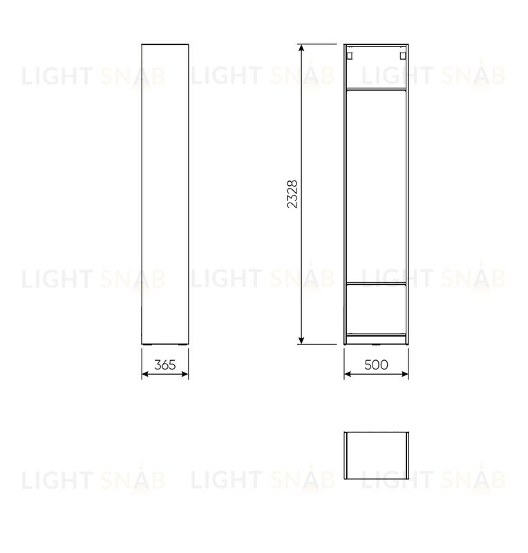 2.06.07.220.1 МАКС стеллаж 50х36х233 белый 2.06.07.220.1