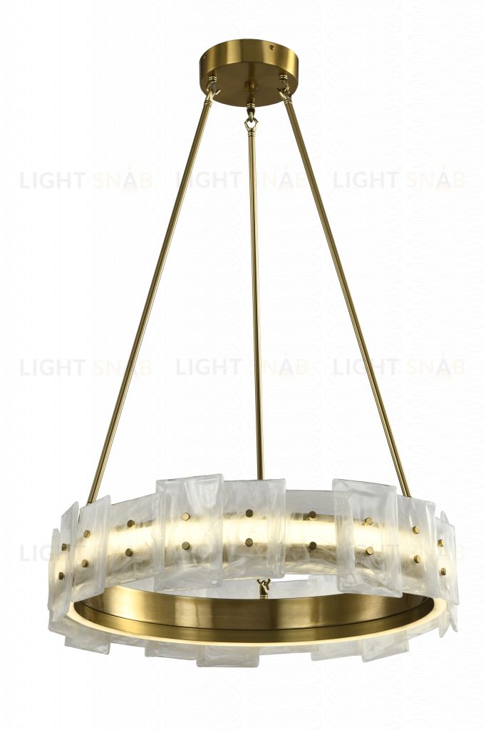 Люстра потолочная латунь LED 50Вт D60см Zortes CLOUD-STONE ZRS.90610.60 ZRS.90610.60