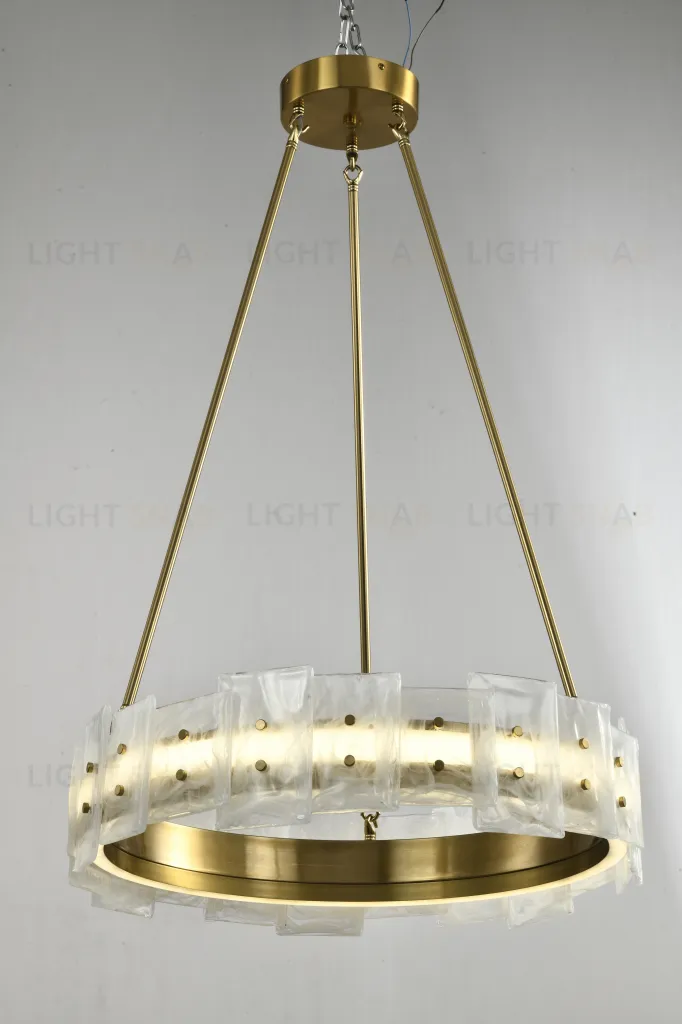 Люстра потолочная латунь LED 50Вт D60см Zortes CLOUD-STONE ZRS.90610.60 ZRS.90610.60