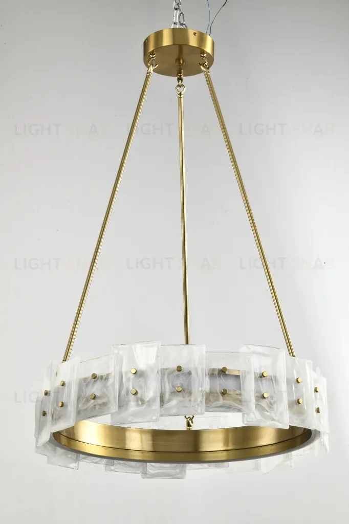 Люстра потолочная латунь LED 50Вт D60см Zortes CLOUD-STONE ZRS.90610.60 ZRS.90610.60