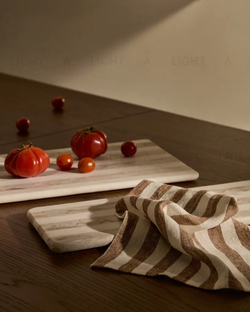 Sylara Маленькая сервировочная доска серый и белый мрамор 191698