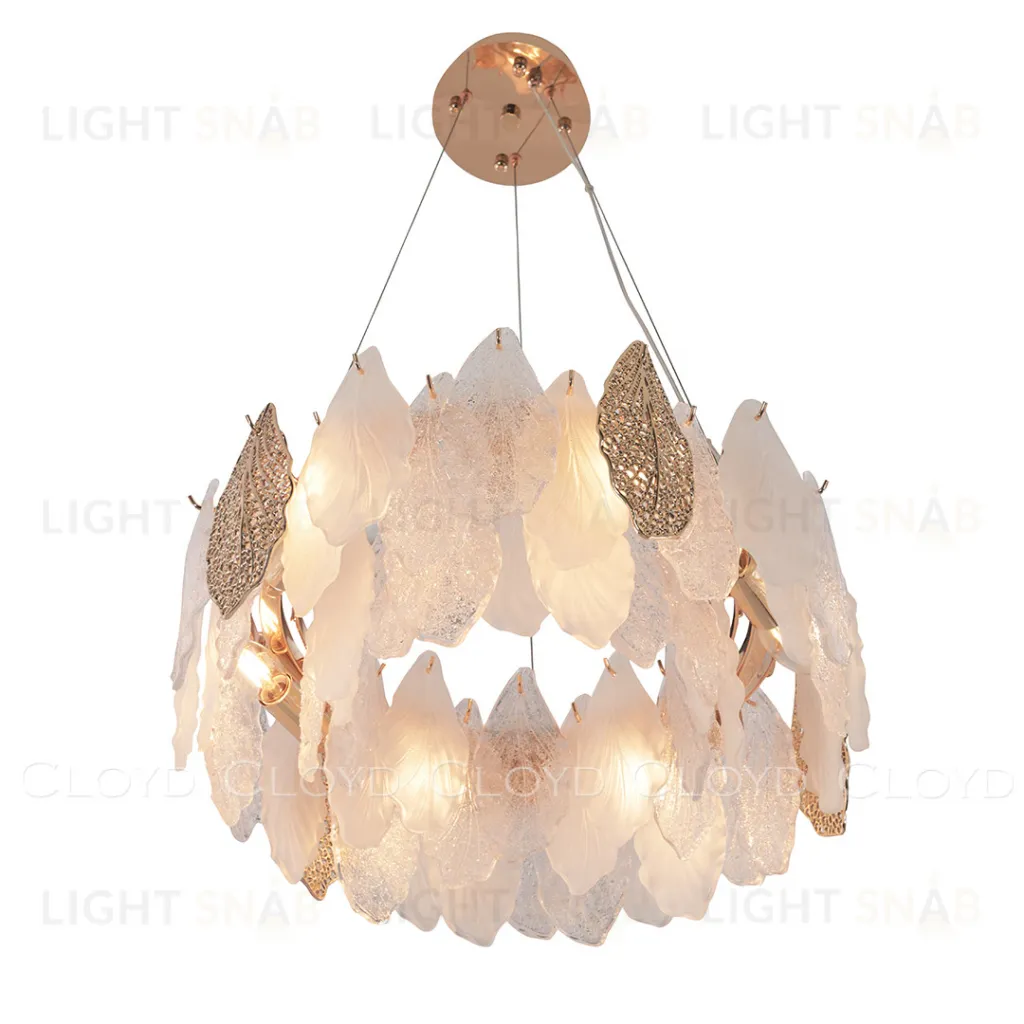  Люстра Cloyd SENEGAL-B C6 / Ø50 см - с золотыми листьями - золото (арт.11170)  11170