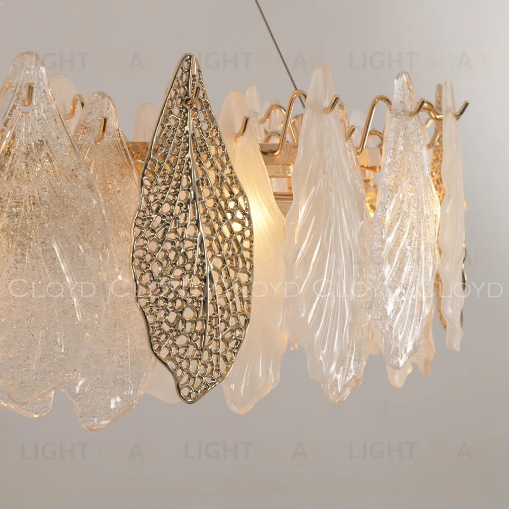  Люстра Cloyd SENEGAL-B C6 / Ø50 см - с золотыми листьями - золото (арт.11170)  11170