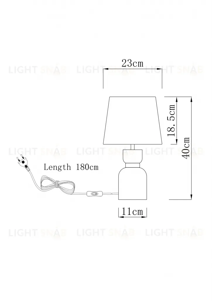 Лампа настольная Moderli V11004-T Hadley УТ000038653