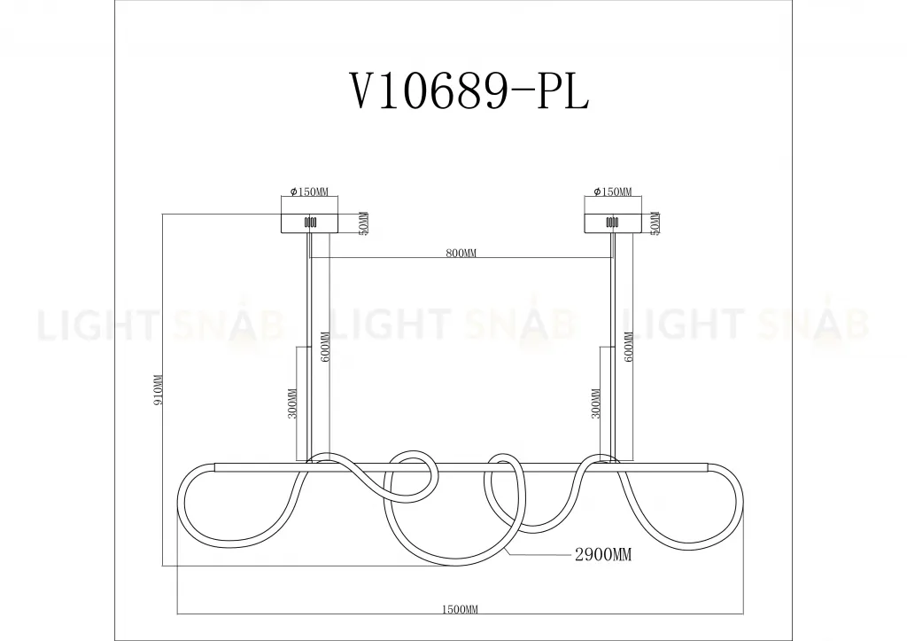 Светильник подвесной светодиодный Moderli V10689-PL True УТ000037652