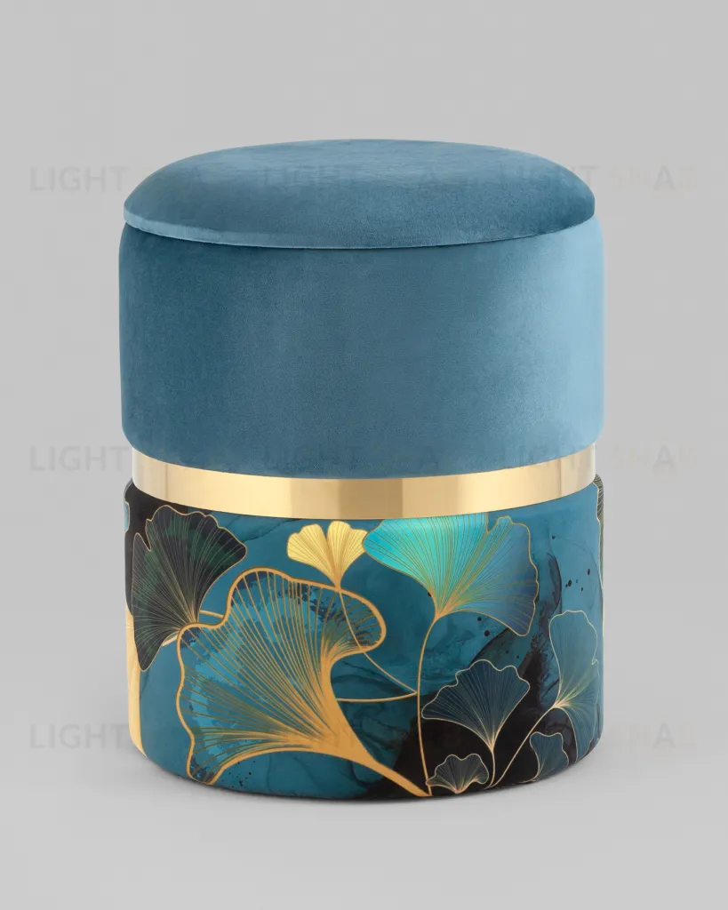 Пуф Кэрри с ящиком велюр Gingko УТ000037323