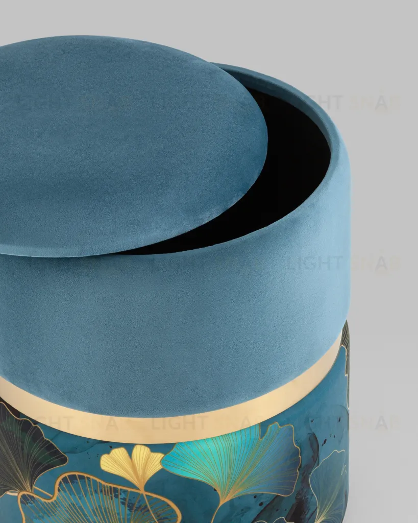 Пуф Кэрри с ящиком велюр Gingko УТ000037323