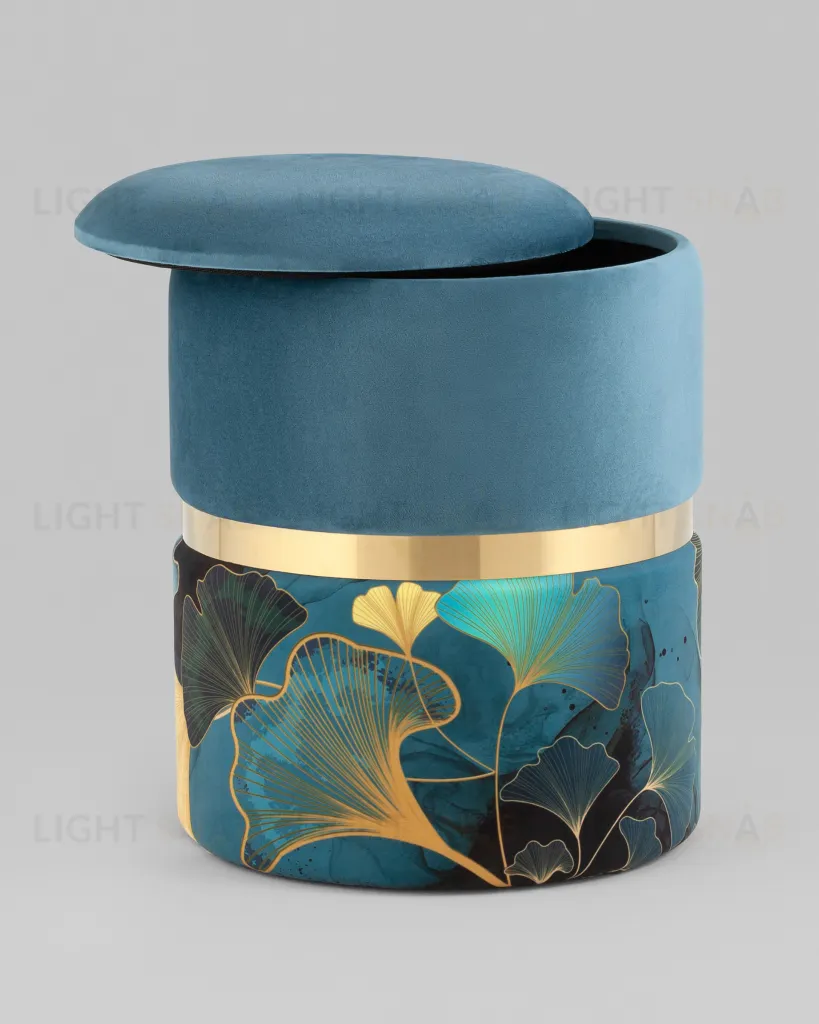 Пуф Кэрри с ящиком велюр Gingko УТ000037323