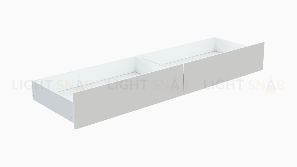 S00982 Варма Сэнгбокс комплект 2-ух выкатных ящиков 100х61х26,5, белый S00982