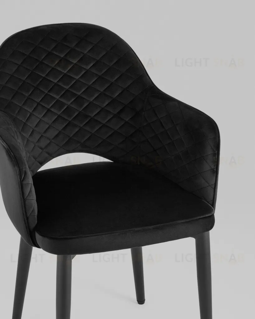 Стул Венера диамант велюр черный УТ000038256
