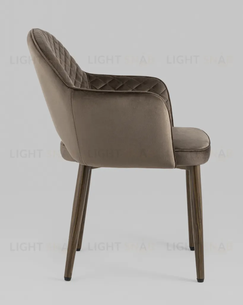 Стул Венера диамант велюр коричневый УТ000037248