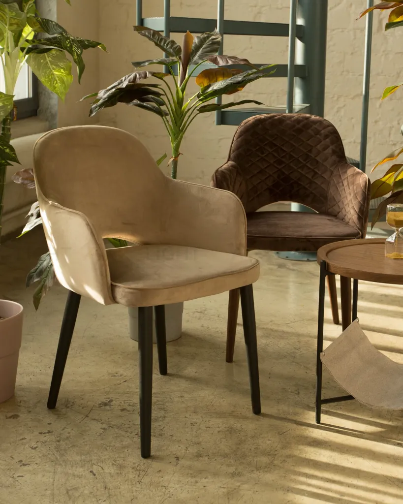 Стул Венера диамант велюр коричневый УТ000037248