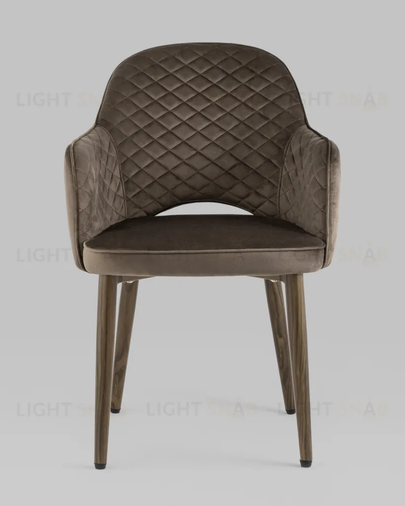 Стул Венера диамант велюр коричневый УТ000037248