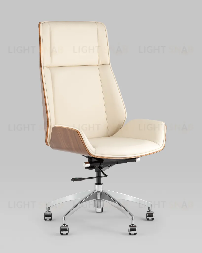 Кресло руководителя TopChairs Crown SN бежевый УТ000038529