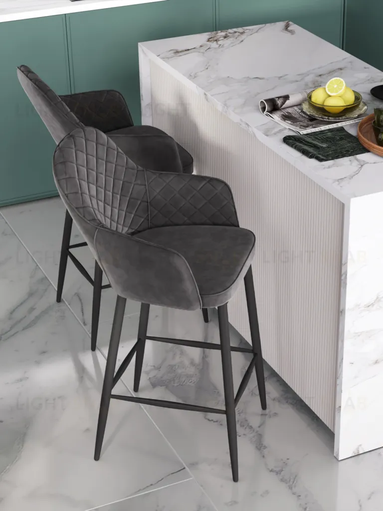 Стул Венера диамант велюр серый УТ000037249