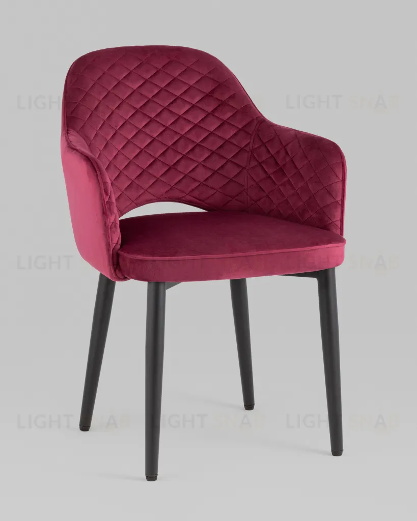 Стул Венера диамант велюр бордовый УТ000038255