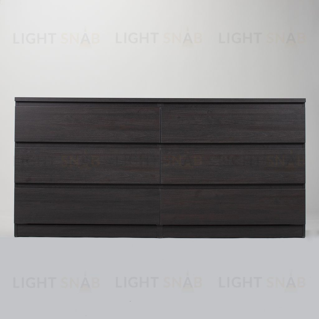 Комод МАЛЬТА длинный с шестью выдвижными ящиками, цвет Дуб Венге 2.05.02.060.5