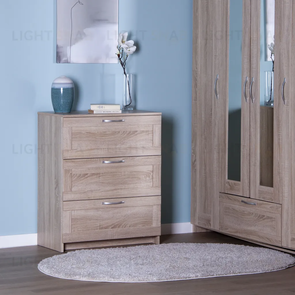 Комод СИРИУС с тремя ящиками, цвет Дуб Сонома 2.02.02.050.3