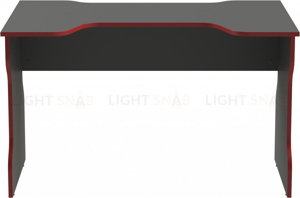 Стол компьютерный ВАРДИГ K1 120x82, антрацит/красный S00531