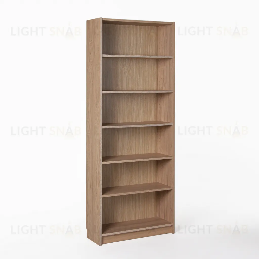 Стеллаж Варма 80, высокий с шестью полками, цвет дуб белёный S00371