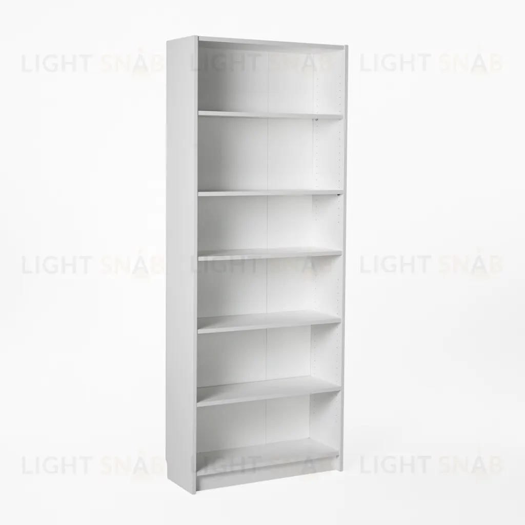 Стеллаж Варма 80, высокий с шестью полками, цвет белый S00357