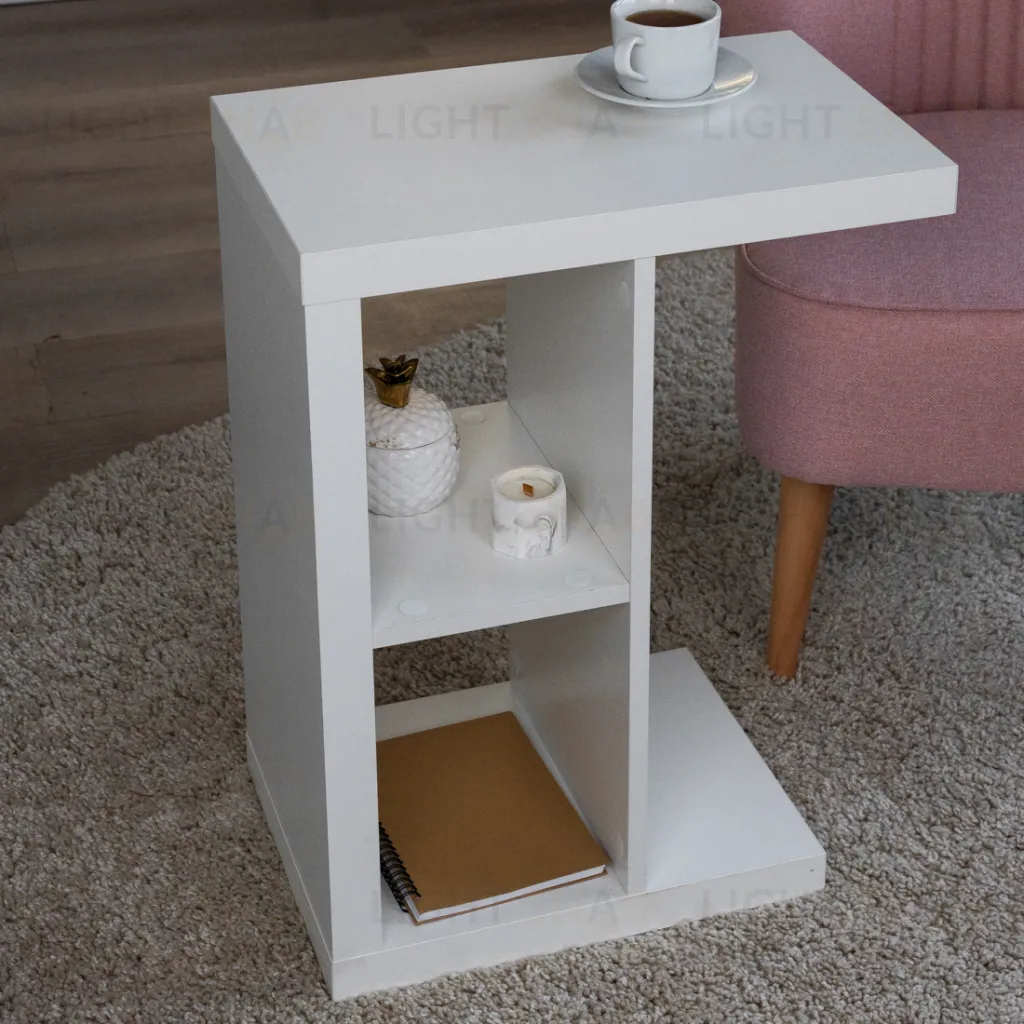 Приставной стол Энкель Т, тамбурат, цвет белый S00166