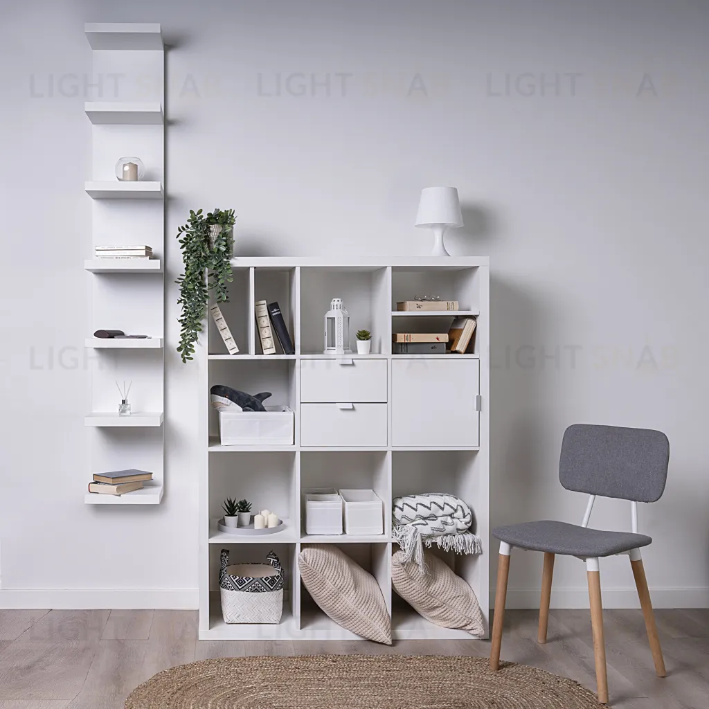 Полка настенная Фора 190Е белая S00777