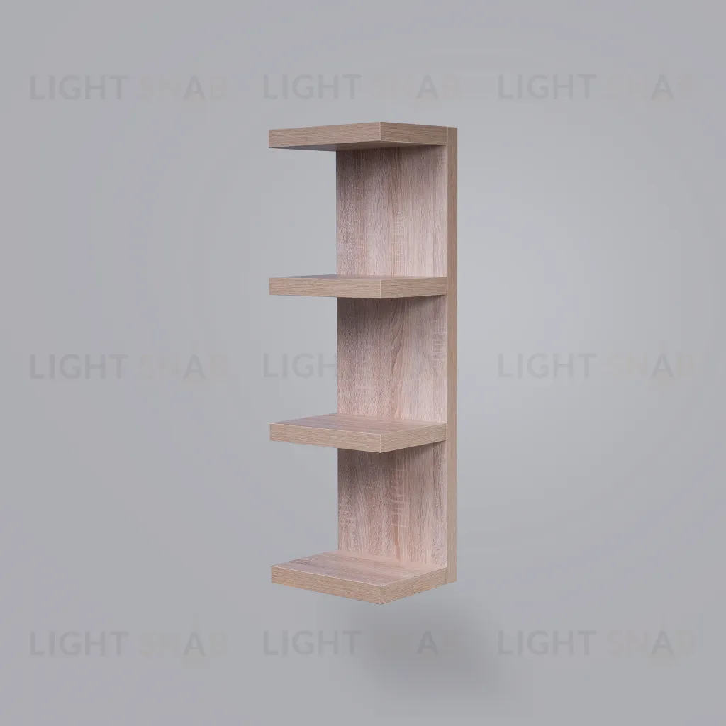 Полка настенная Фора 100Е, цвет дуб беленый S00760