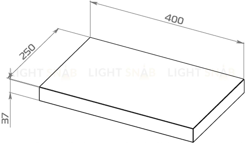 Полка настенная Фора 1.4, тамбурат, цвет дуб беленый S00722