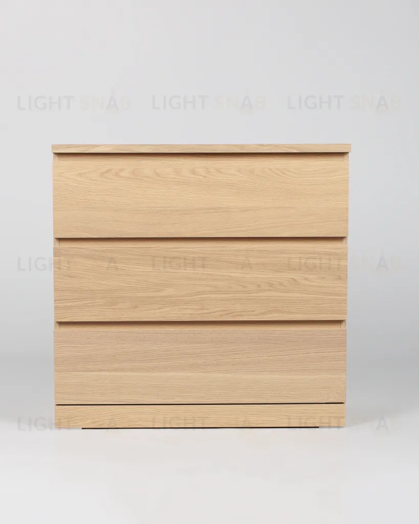 Комод Варма 3 с тремя выдвижными ящиками, цвет дуб белёный S00227