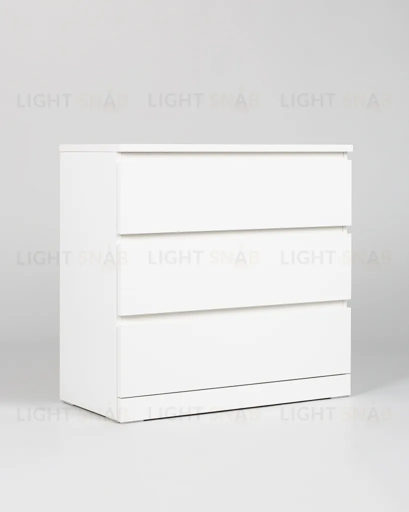 Комод Варма 3 с тремя выдвижными ящиками, цвет белый S00203