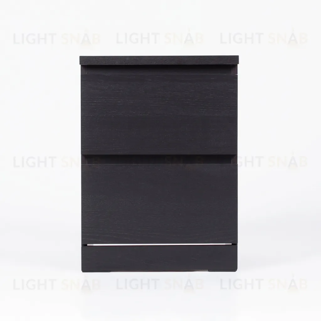 Комод Варма 2  с двумя выдвижными ящиками, цвет ясень черный S00180