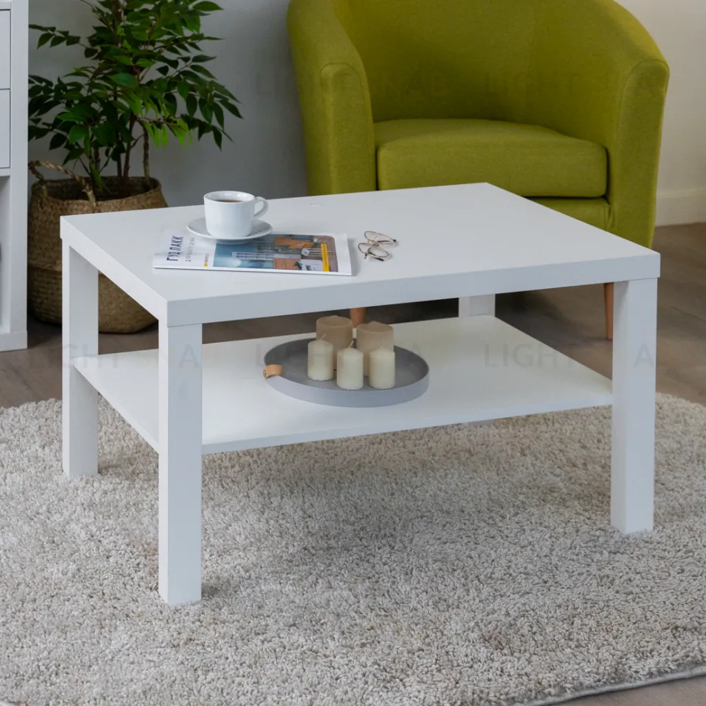 Журнальный стол Энкель 82, тамбурат, цвет белый S00128