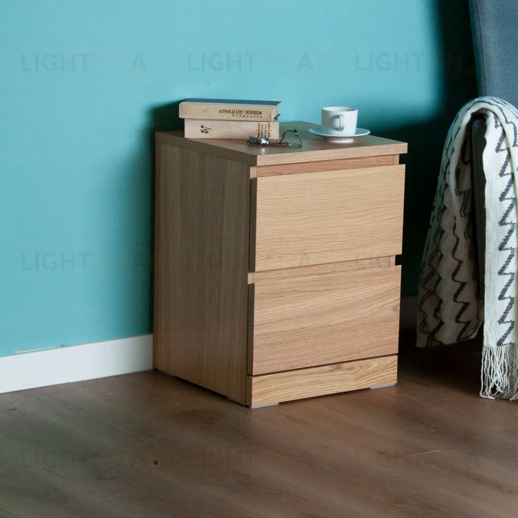 Комод Варма 2  с двумя выдвижными ящиками, цвет дуб белёный S00197