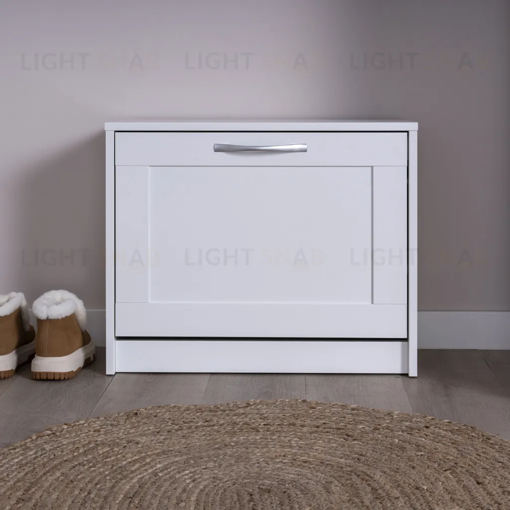 Тумба СИРИУС с откидной полкой для обуви, цвет белый 2.02.10.420.1