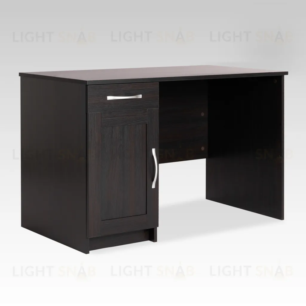 Стол КАСТОР письменный с одной тумбой и одним ящиком, цвет Дуб Венге 2.03.06.030.5