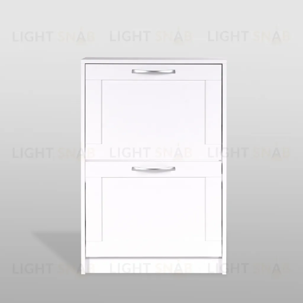 Тумба СИРИУС с двумя откидными полками для обуви, цвет белый 2.02.10.430.1