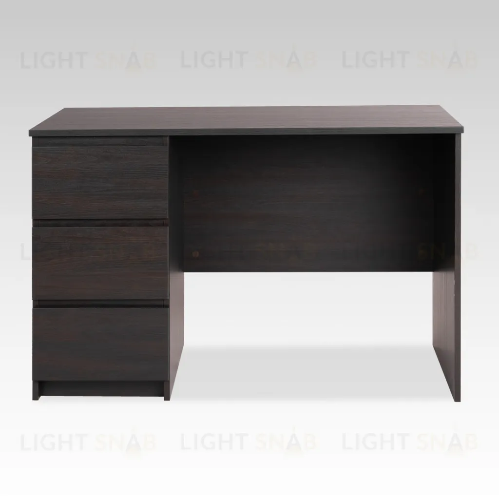 Стол КАСТОР письменный однотумбовый с тремя ящиками, цвет Дуб Венге 2.03.06.090.5