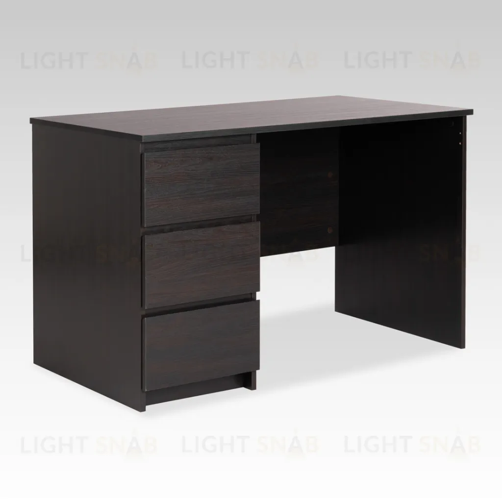Стол КАСТОР письменный однотумбовый с тремя ящиками, цвет Дуб Венге 2.03.06.090.5