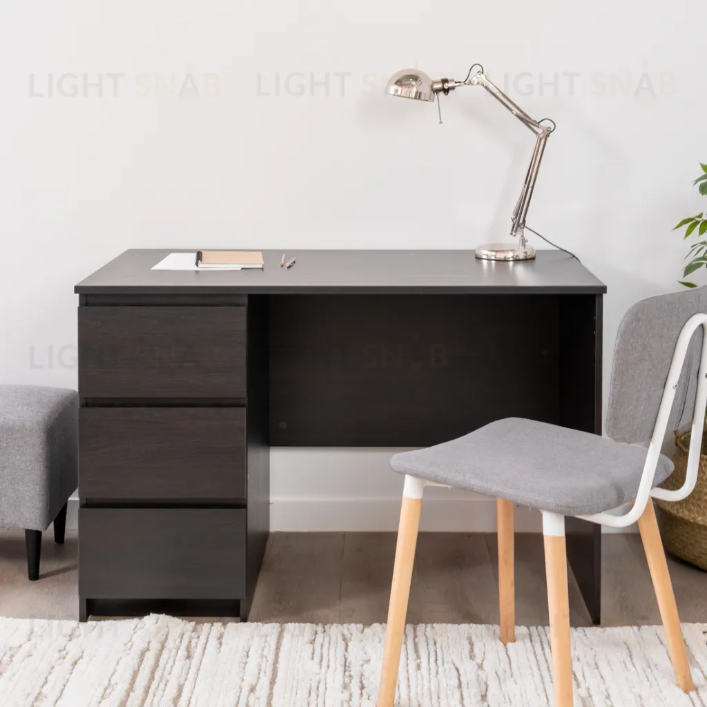 Стол КАСТОР письменный однотумбовый с тремя ящиками, цвет Дуб Венге 2.03.06.090.5