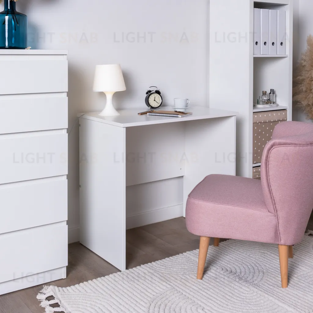 Стол КАСТОР письменный 80х50, цвет белый 2.03.06.010.1