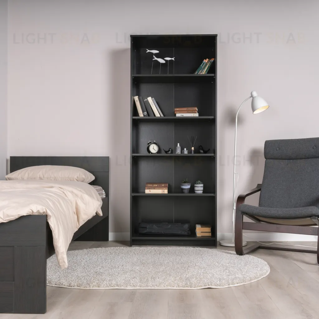 Стеллаж СИРИУС широкий, с пятью полками, цвет Дуб Венге 2.02.07.120.5