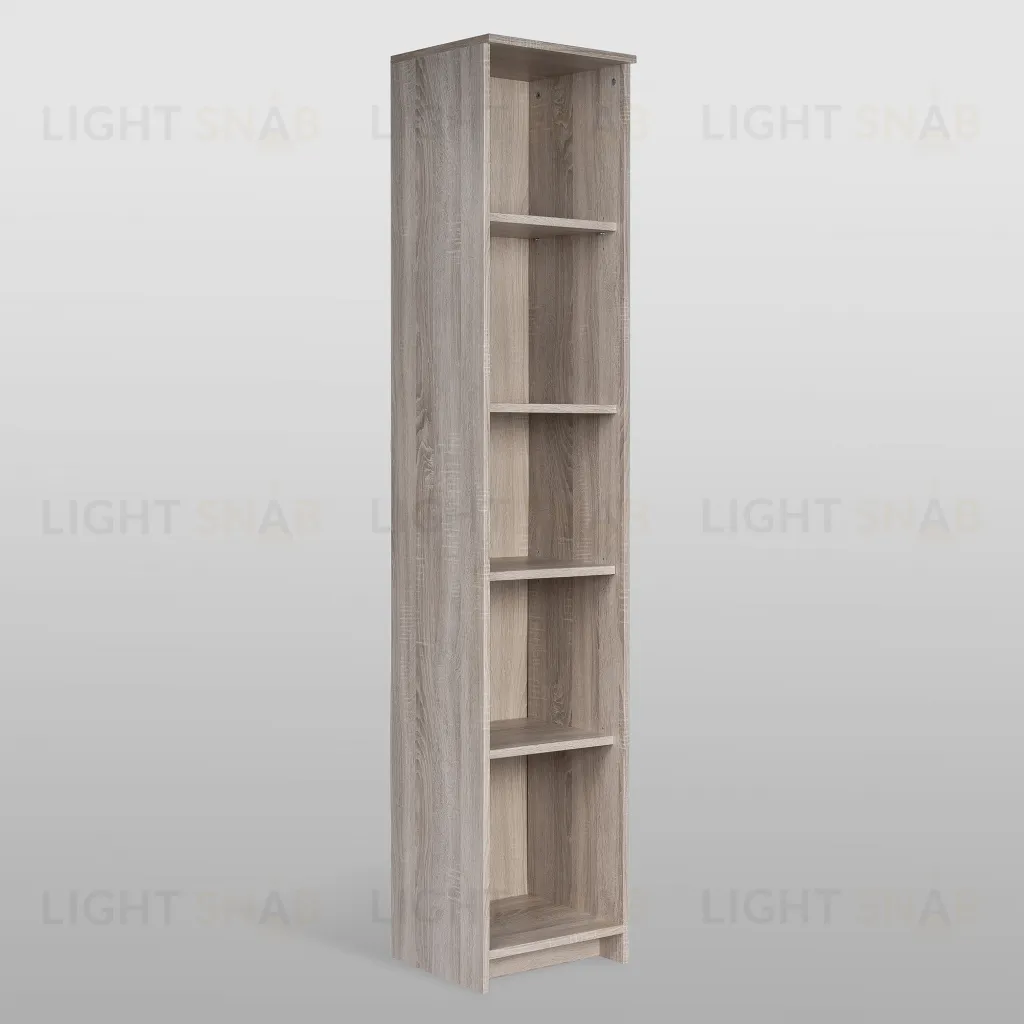 Стеллаж СИРИУС узкий, с пятью полками, цвет Дуб Сонома 2.02.07.150.3