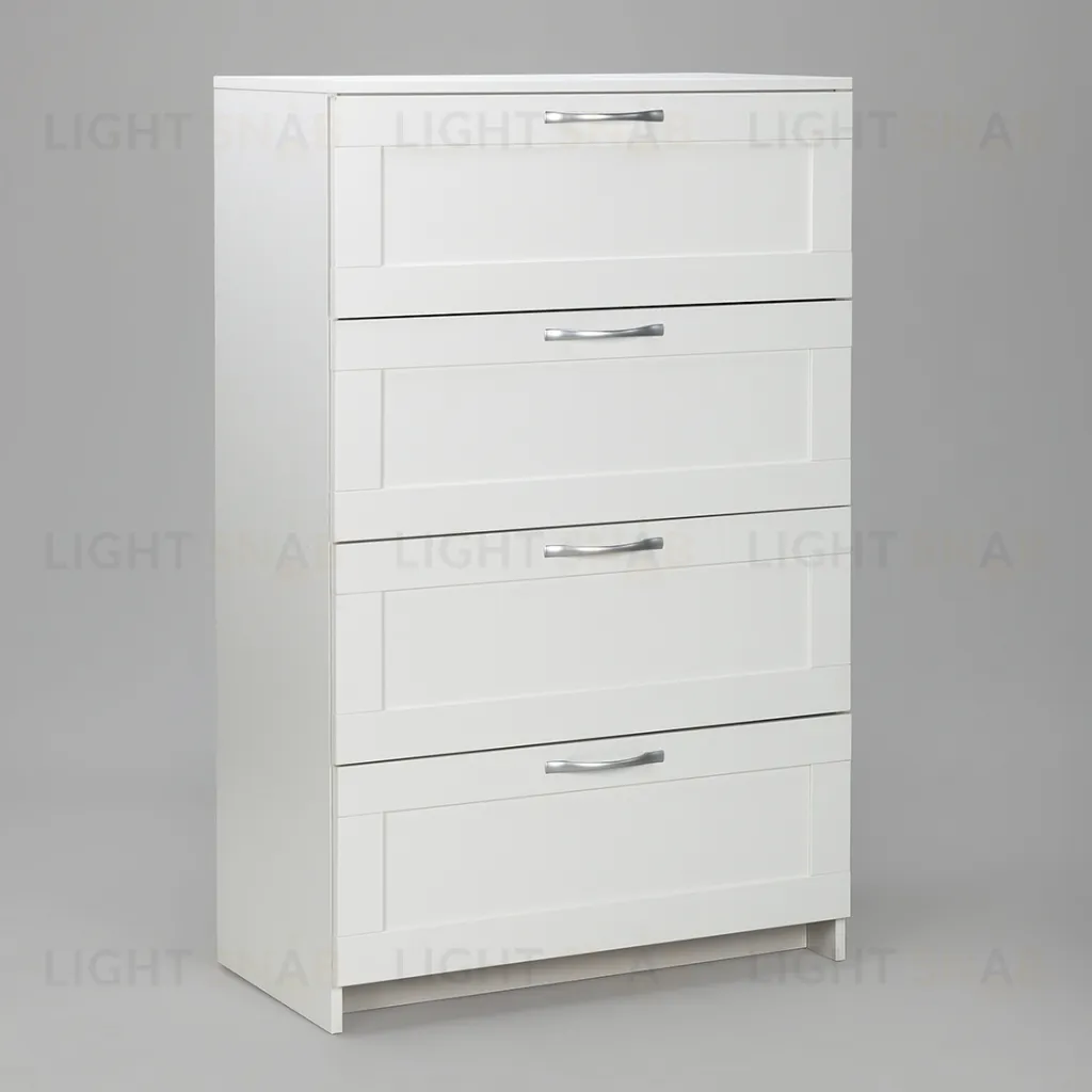 Комод СИРИУС с четырьмя ящиками, цвет белый 2.02.02.060.1